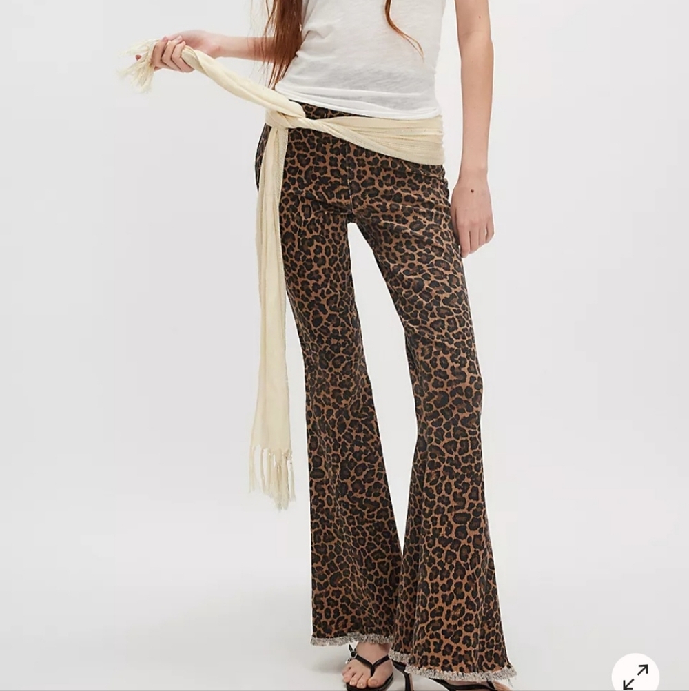 Show Me Your MuMu Wild Animal Print Flare Pants